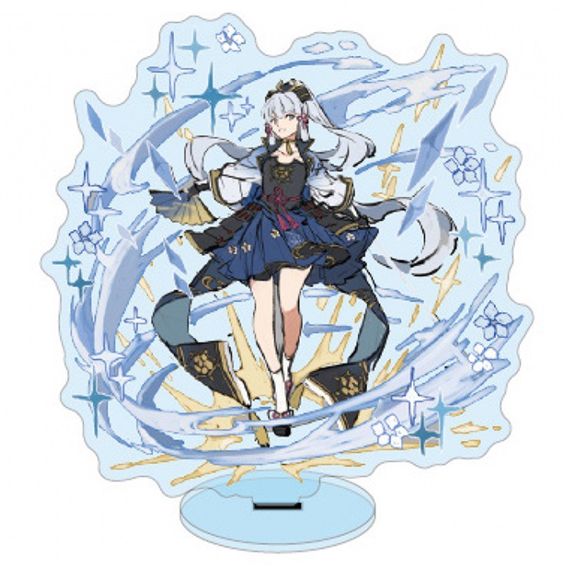 Mô hình nhân vật anime Genshin Impact Zhongli Diluc Venti Klee Keqing Qiqi bằng acrylic để bàn trang trí