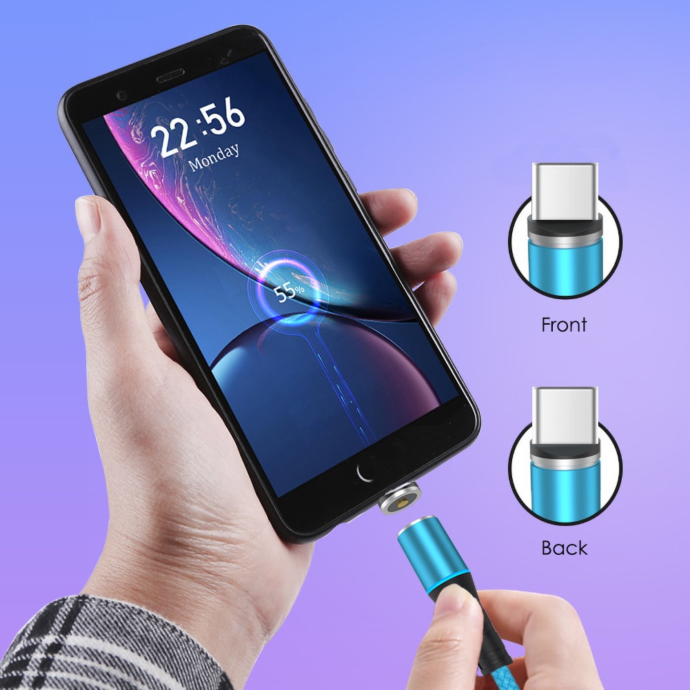 Dây Cáp Sạc Nhanh Micro USB Type-C 5A Có Nam Châm Hút Cho Điện Thoại Di Động BMM1