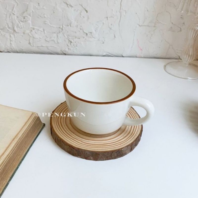 Tấm lót cốc uống cà phê bằng gỗ, miếng lót ly cốc uống trà hình tròn bằng khoanh gỗ tự nhiên