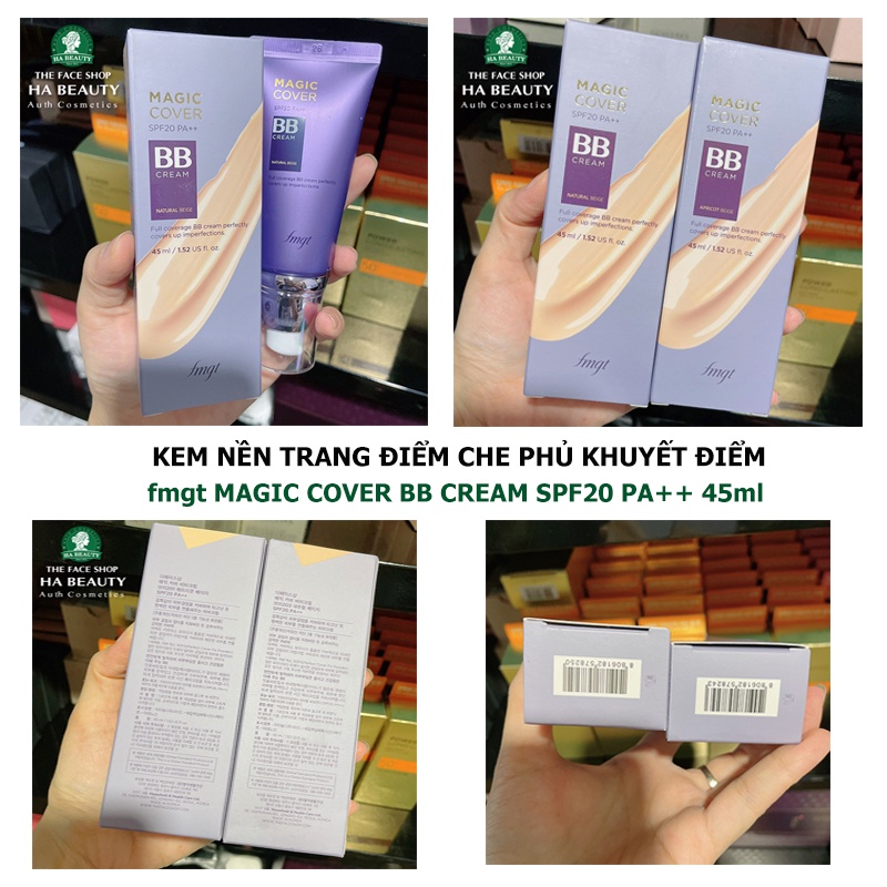 Kem nền bb cream The Face Shop Power Perfection che khuyết điểm kiềm dầu trang điểm đa năng Hàn Quốc 20g SPF37 PA++