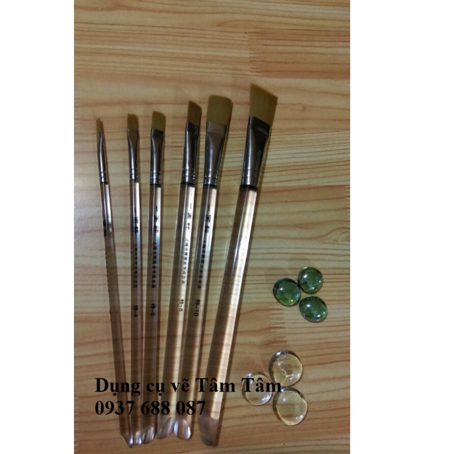 [ TÂM TÂM ]-cọ đầu bằng, cọ bộ 6 cây-