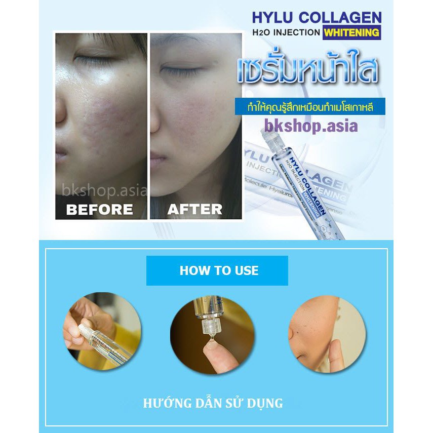 (Auth Thái) Serum Huyết Thanh Collagen Tươi “BioSkin Hylu Collagen