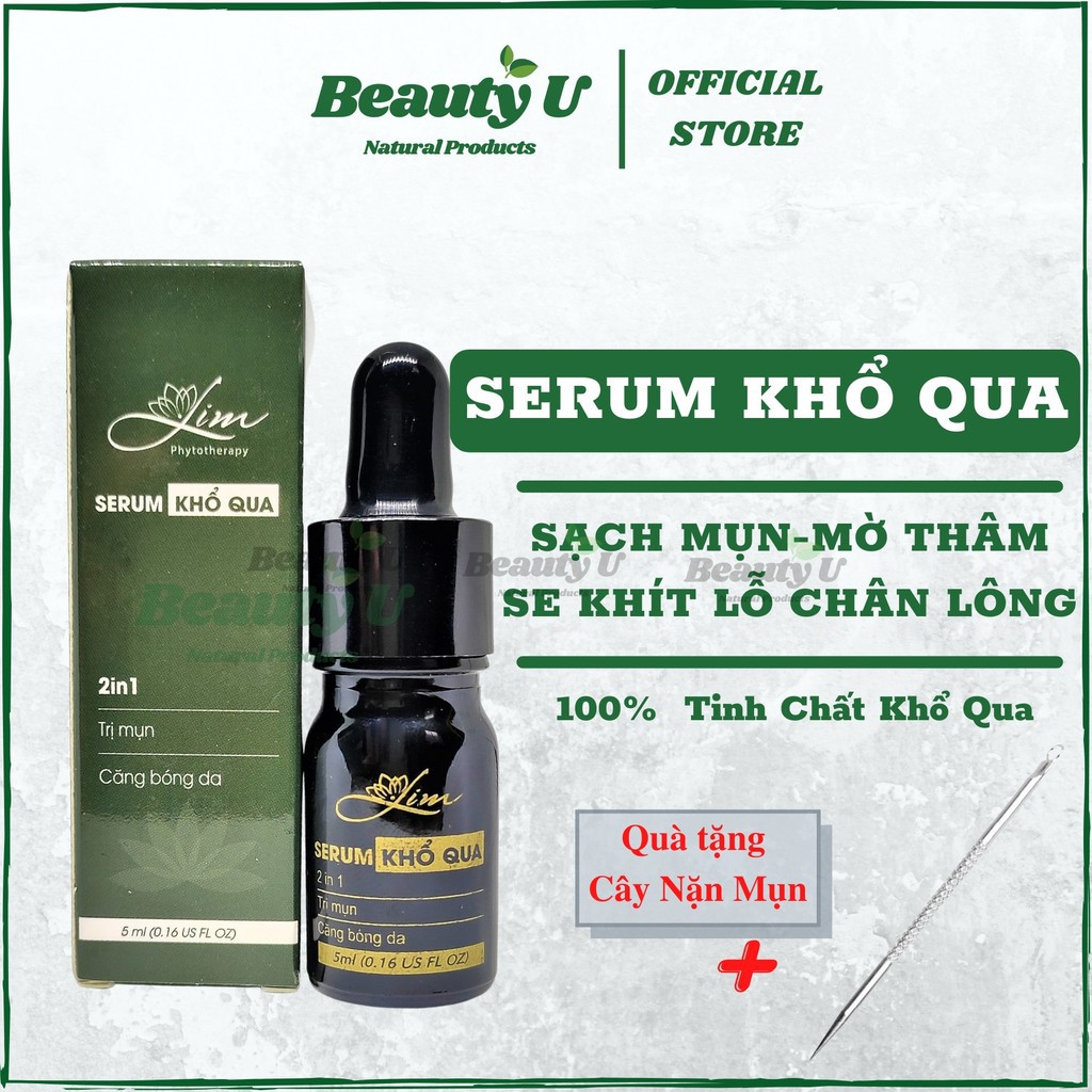 Serum khổ qua, mướp đắng handmade Lim farm - 100% nguyên chất - giảm mụn, sáng da, chăm sóc da mặt hiệu quả cho chị em