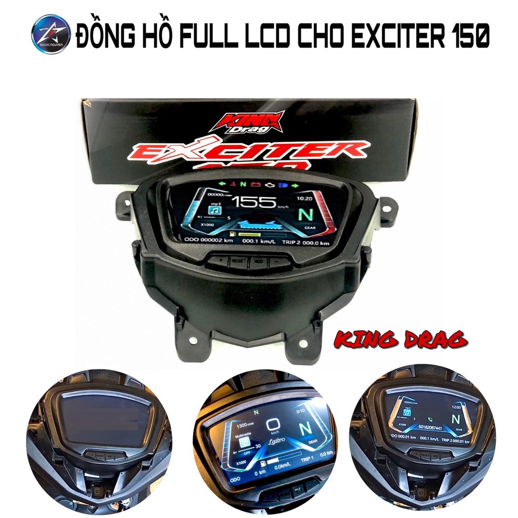 ĐỒNG HỒ FULL LCD CHO EXCITER 150 2019