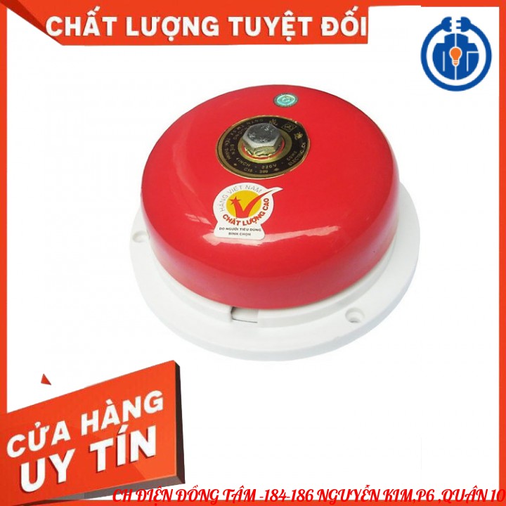 ⚡NowShip Giao Hàng Hỏa Tốc⚡ Chuông điện 220V Tiến Thành 8INCH-10INCH (Reng Reng)- Chuông báo giờ làm, báo động, báo chá