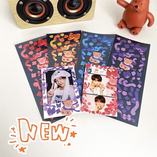 Sticker ✨ Tấm hình dán confenti ribbon sticker bling bling trang trí
