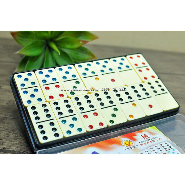 Bộ cờ domino nhựa đúc