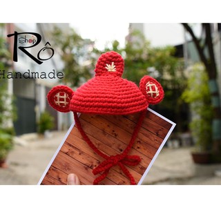 Mũ cho mèo táo quân hàng đẹp, mũ len Handmade cho mèo,cún dễ thương [Hàng sẵn]