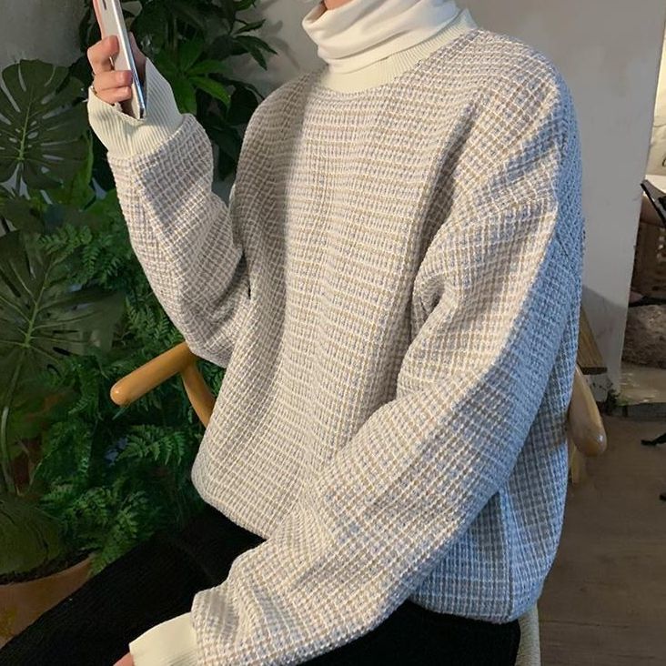 Áo Sweater Cổ Tròn Cỡ Lớn Phong Cách Đường Phố Mùa Xuân Thu Cao Cấp Cho Nam Ne