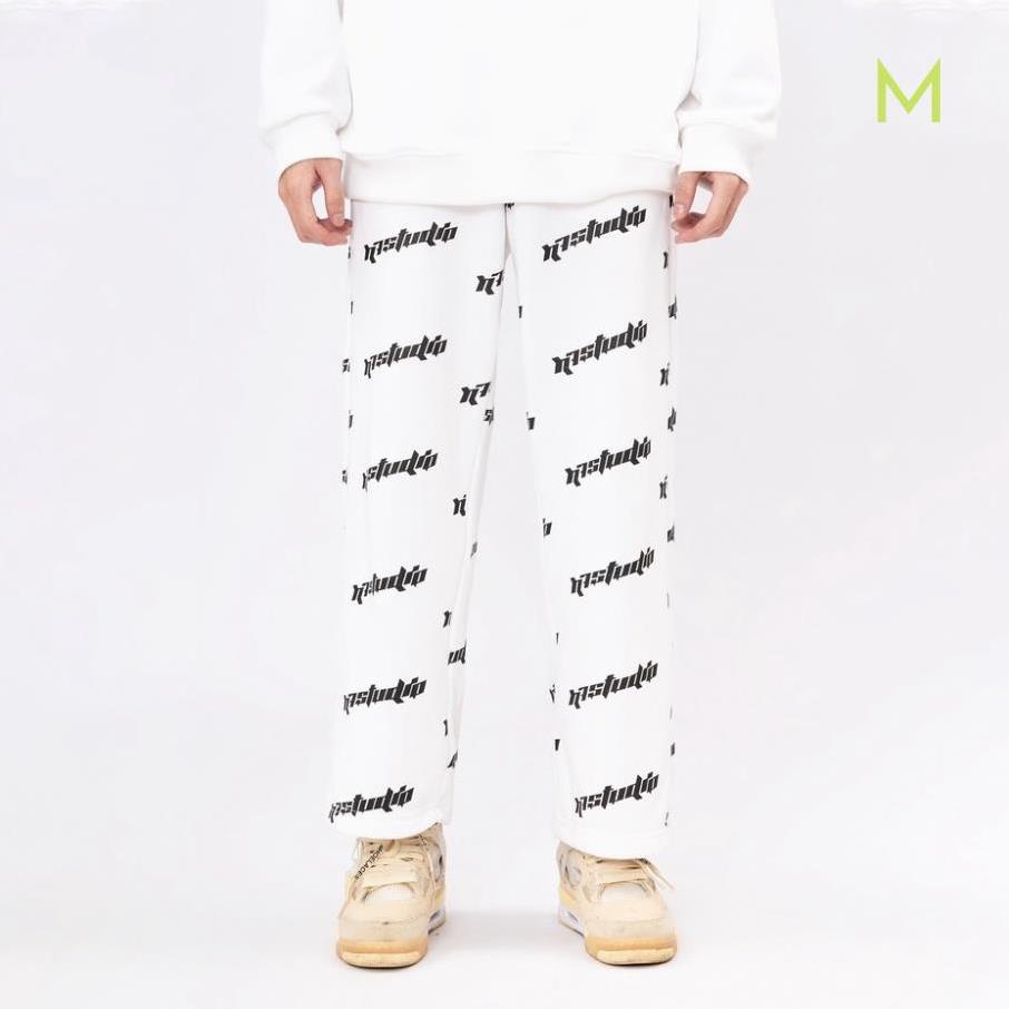 Quần ống rộng MONOGRAM N7 nỉ suông basic pants nam nữ oversize Hàn Quốc T5