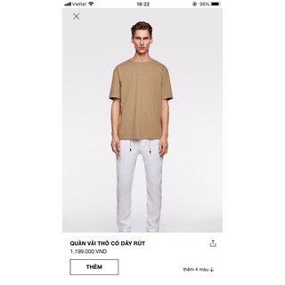 Quần Linen Z*R Nam Có Dây Thắt Eo - Size M - 2448