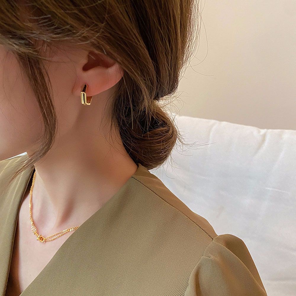 Khuyên Tai Hình Lục Giác Đa Màu Thời Trang Dành Cho Nữ