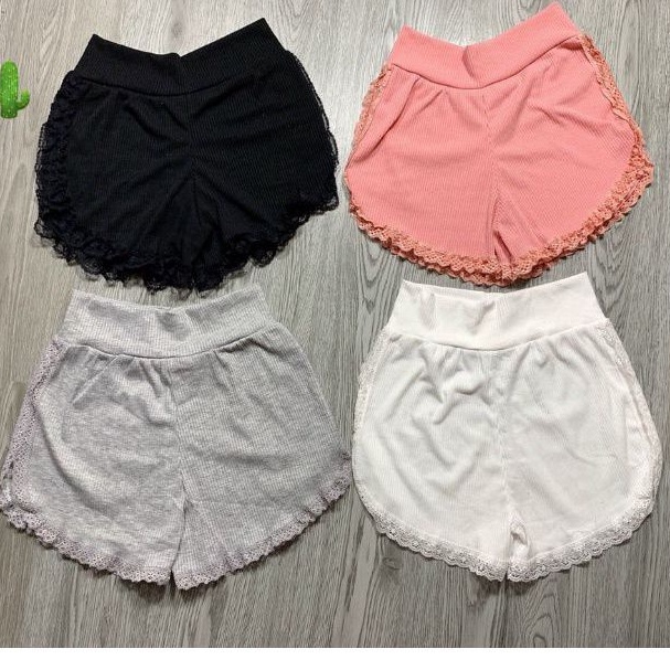 Quần thun  phối ren mặc trong váy mặc nhà B.C 4M
