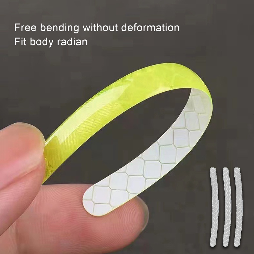 Set 20 Miếng Dán Phản Quang Trang Trí Viền Bánh Xe Hơi