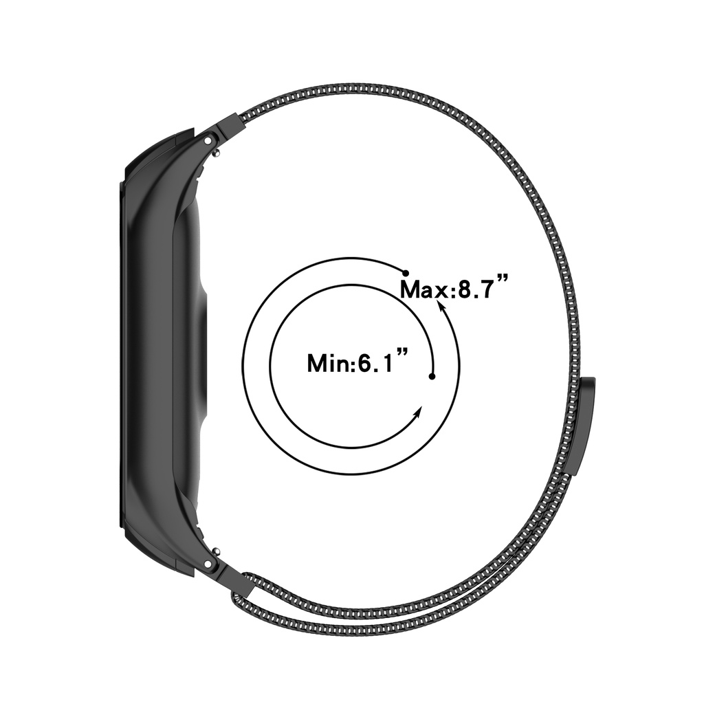 Dây đeo thay thế bằng thép không gỉ cho Xiaomi Mi Band Miband 3 4 5 6