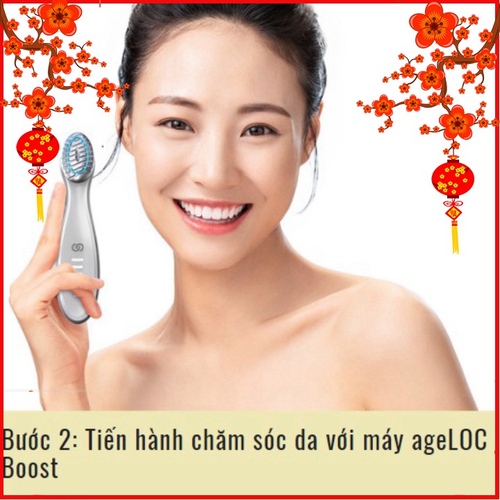 AGELOC BOOST Máy Nâng Cơ Căng Bóng Sáng Da Tức Thì Sau 2 Phút - Tặng Ngay 3 Chai Serum Booster