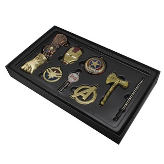 [Hàng có sẵn-Xả hàng tăng doanh số] Combo bộ móc chìa khóa Avengers 9 món