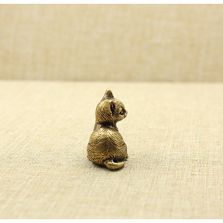 Tượng Mèo Mini 🎁FREESHIP 🎁Mèo bằng Đồng -Chú Mèo Phụ Kiện trang trí , sưu tầm ,bonsai