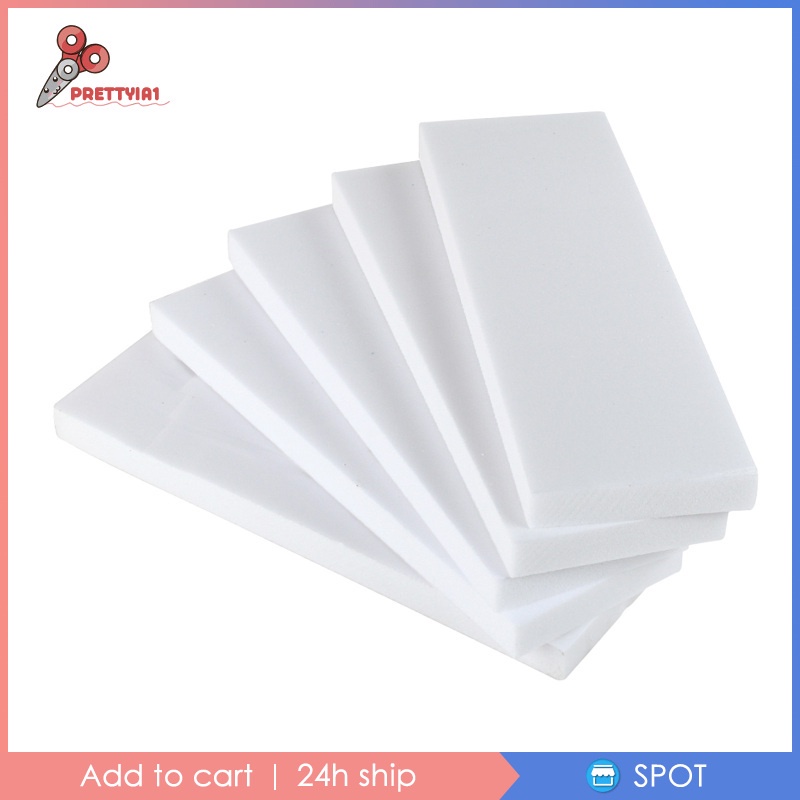 [Prettyia1] Set 5 Mút Trắng Mật Độ Cao Làm Đế Mô Hình Phòng Thí Nghiệm Diorama DIY