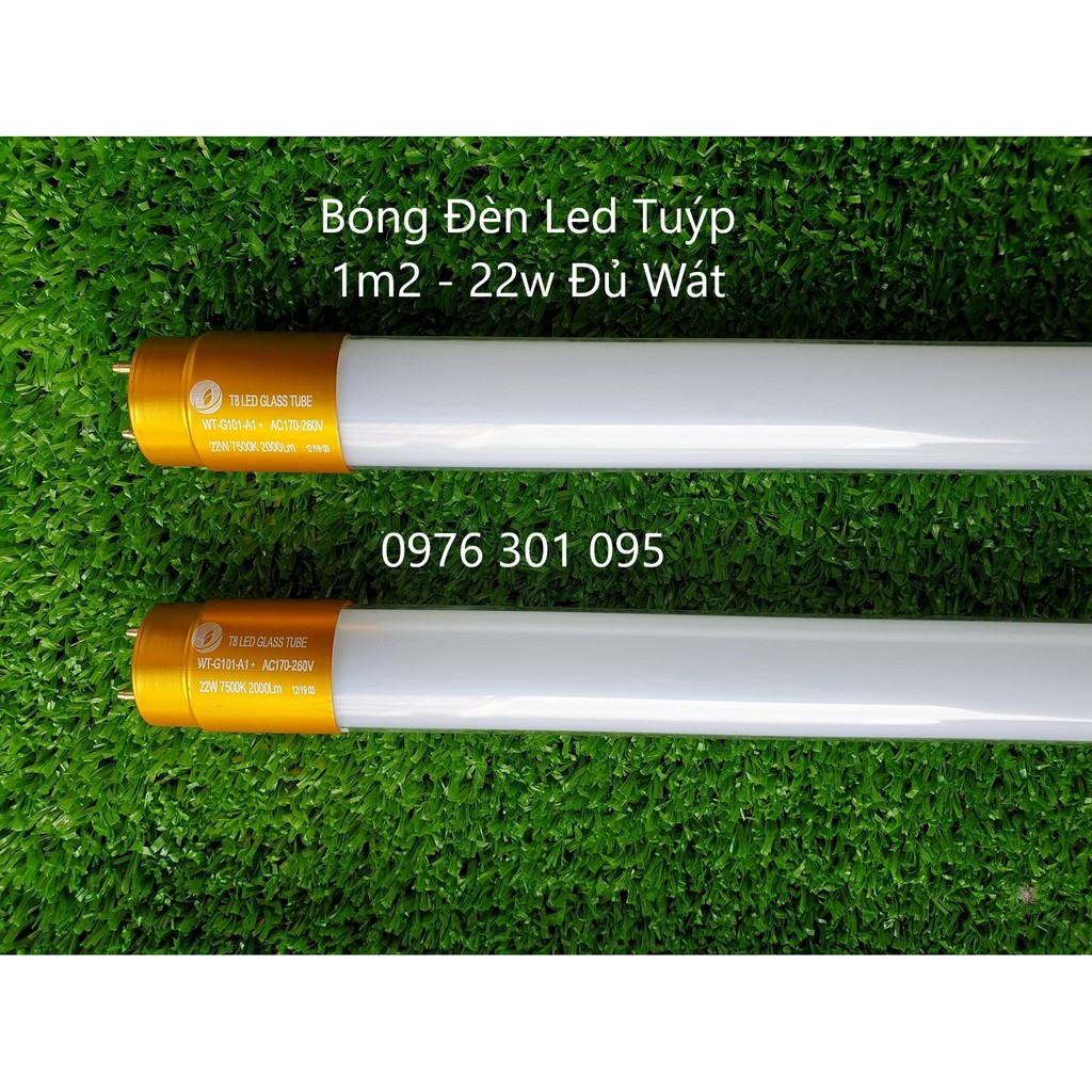 Bóng tuýp led 1m2 22w đầu nhôm (tản nhiệt tốt) [ Đủ Wát ]