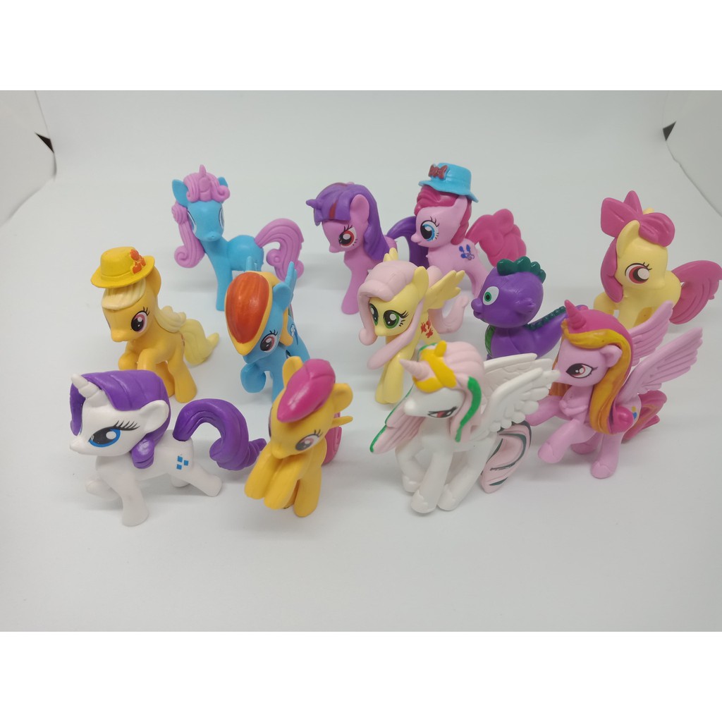 Đồ chơi ngựa Pony thiên thần set 12 cho bé loại to 7cm