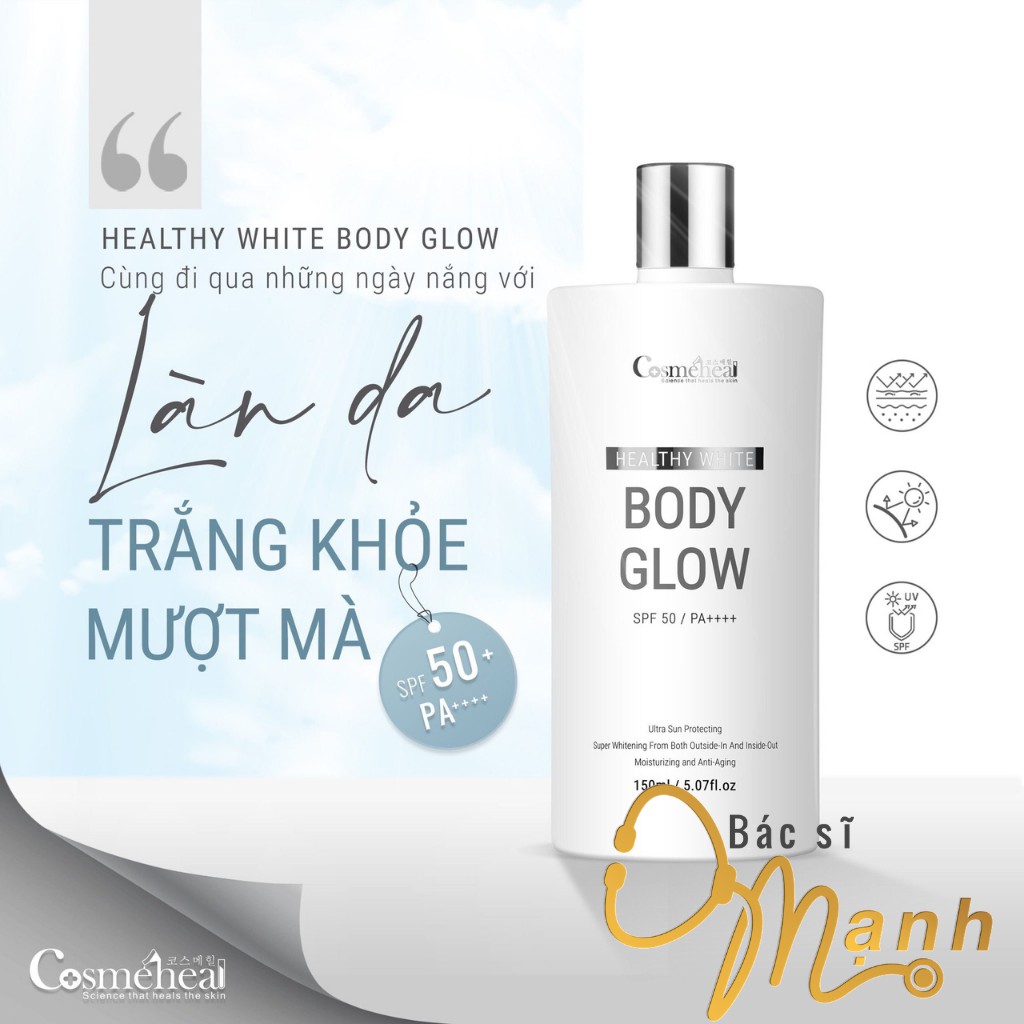 Serum Dưỡng Trắng Da Toàn Thân Healthy White BodyGlow COSMEHEAL (150 ml)