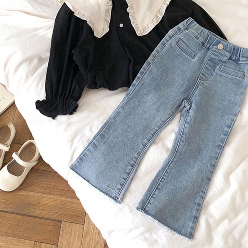 Quần Jean Co Giãn Màu Sắc Xinh Xắn Dễ Phối Đồ Cho Bé Gái Se7En