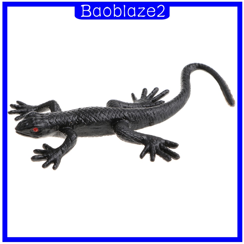 10 Miếng Cao Su Gecko Hình Bò Sát Đồ Chơi Bộ Sưu Tập Đạo Cụ 8x3cm