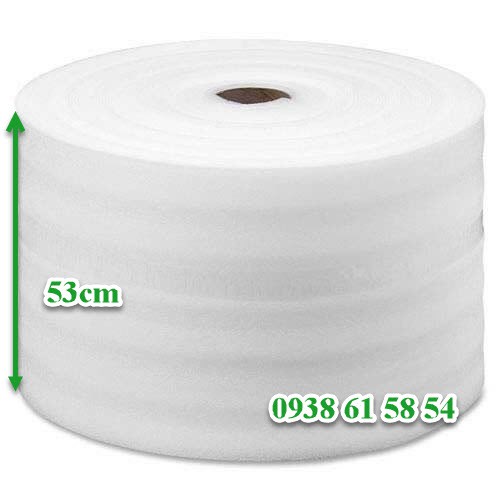 Cuộn Xốp Pe Foam Dày 2mm cao 50cm dài 150m