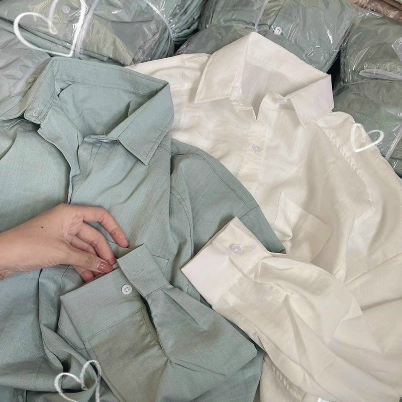 ÁO SƠ MI TRƠN PHOM RỘNG