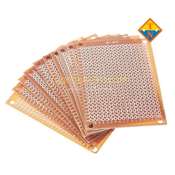 Tấm PCB Phíp Đồng Đục Lỗ 5x7cm