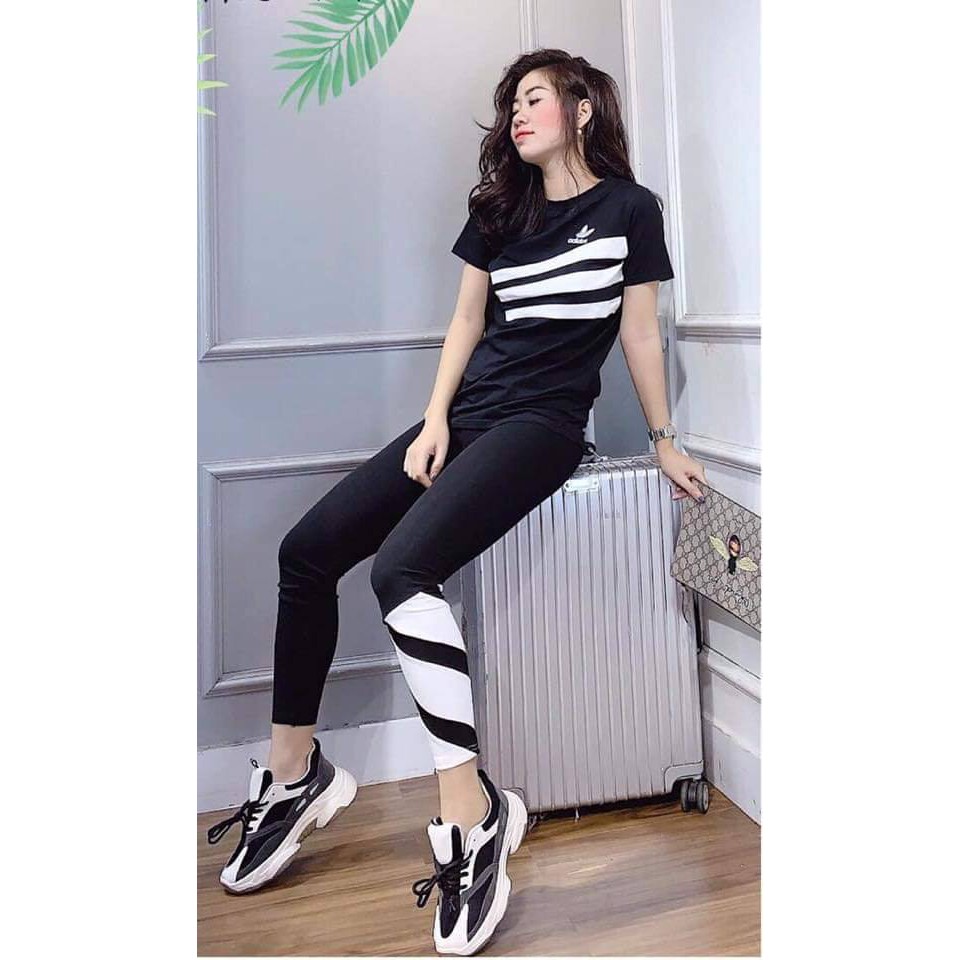 Free Ship_Đồ Bộ Phối 3 Sọc, Quần Dài, Chất Thun Cotton 100%. | BigBuy360 - bigbuy360.vn