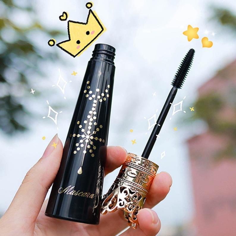 Mascara chải dài và cong lông mi Blue Fox không dễ bị nhòe trang trí vương miện phong cách Trung Hoa