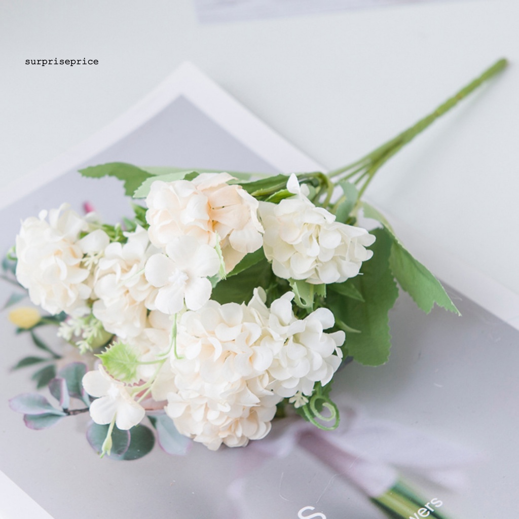 Bó Hoa Tú Cầu Giả Bằng Lụa Trang Trí Tiệc Cưới