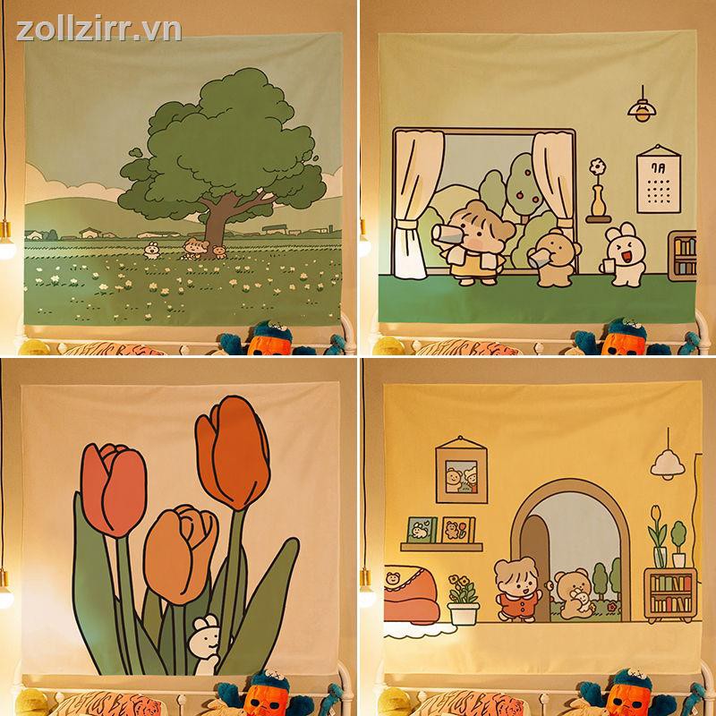 🌈Amour✨trang trí phòng decor thảm treo tường Dễ thương treo vải ký túc xá nền phòng thảm trang trí tường bao gồm | BigBuy360 - bigbuy360.vn