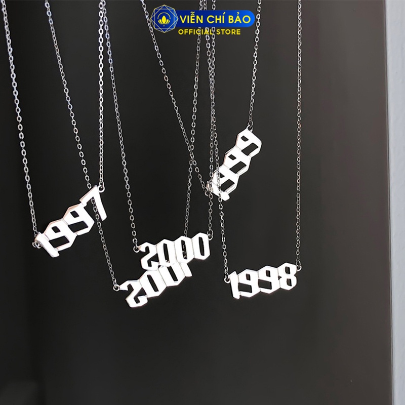 Dây chuyền bạc nữ theo năm sinh chất liệu bạc 925 thời trang phụ kiện trang sức nữ Viễn Chí Bảo D400814