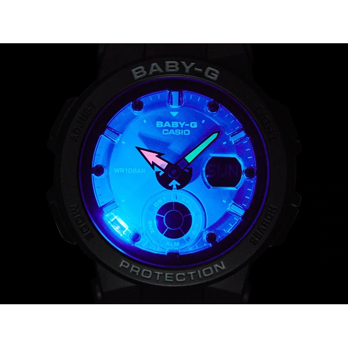 Đồng hồ Nữ Baby-G Casio dây nhựa kim-điện tử BGA-250-1ADR - Chính hãng Casio Anh Khuê