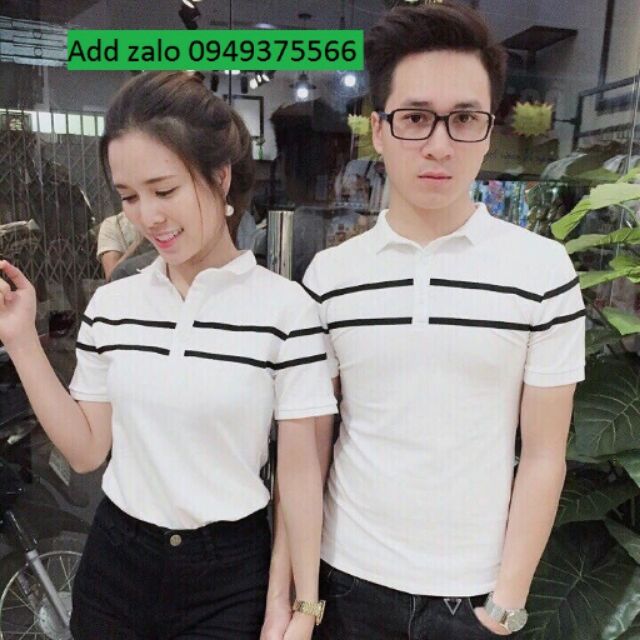 Áo đôi cổ trụ 180k-1 cặp