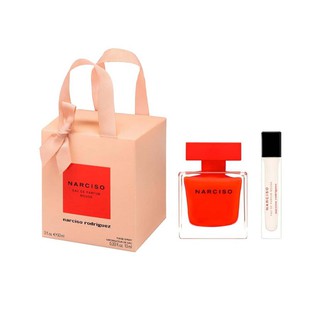 Set nước hoa Narciso Rouge EDP 90ml + 10ml (chai đỏ lùn)
