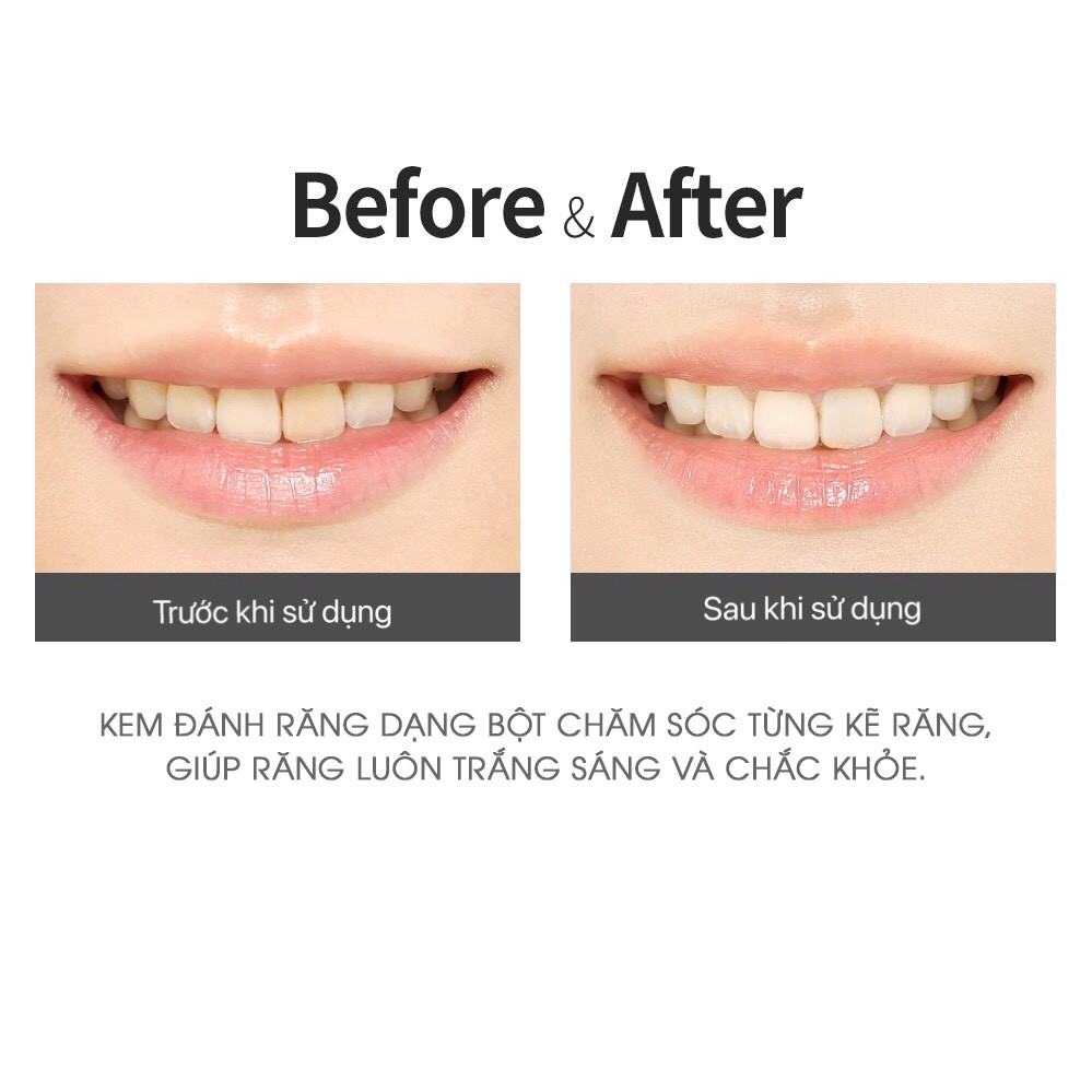 Bột Làm Trắng Răng Hỗ Trợ Làm Giảm Hôi Miệng An Toàn Hiệu Quả Nhanh Chóng Bright Tooth Powder 2in1 50G So Natural