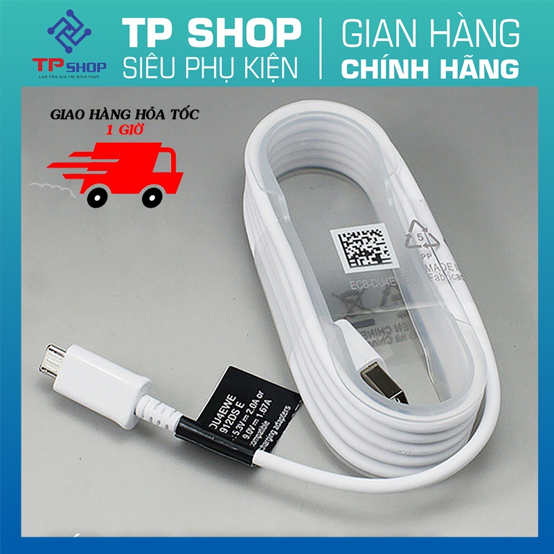 Dây cáp sạc Samsung Micro Usb 1.5m hàng cao cấp chống loạn cảm ứng khay nhựa bảo hành 6 tháng 1 đổi 1 TP Shop