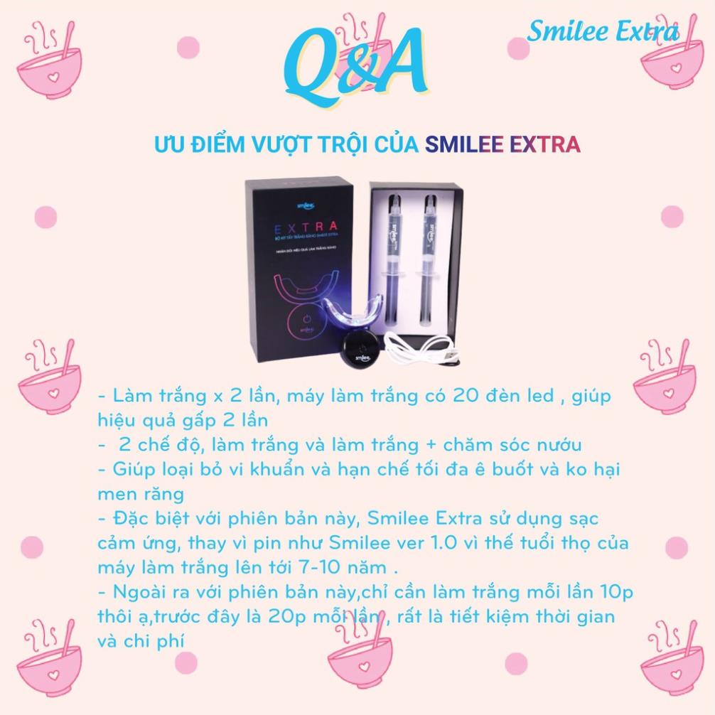 Smilee Extra - Tẩy trắng răng tại nhà Smilee cao cấp Extra hiệu quả gấp đôi, rút ngắn còn 10p
