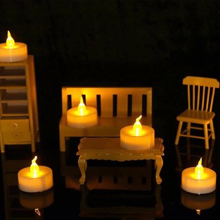 nến điện tử mini trang trí phòng, nến cầu hôn, nến xếp hình( kèm pin)