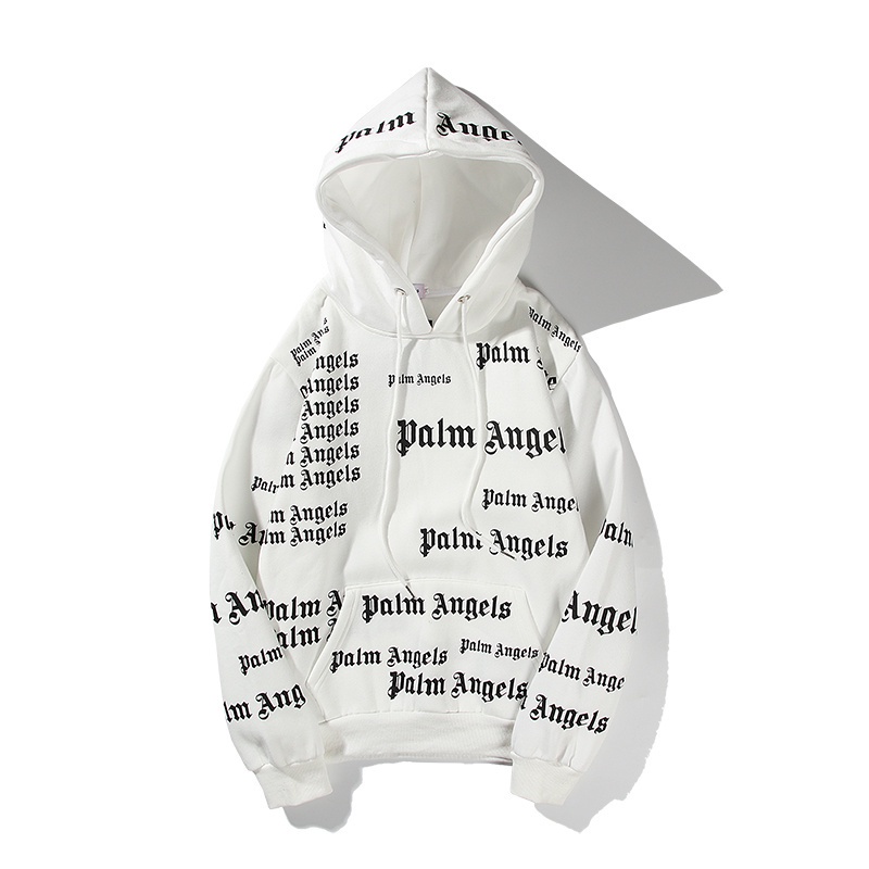 Áo hoodie Cotton tay dài in chữ ITEM PA cổ điển kích thước lớn M~XXL cho nam và nữ