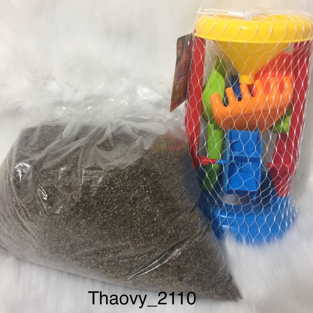 Combo đồ chơi xúc cát hạt muồng