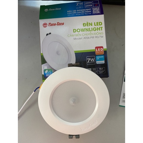 SIÊU GIẢM GIÁ Đèn âm trần cảm biến rạng đông Phi 90/7w 220V