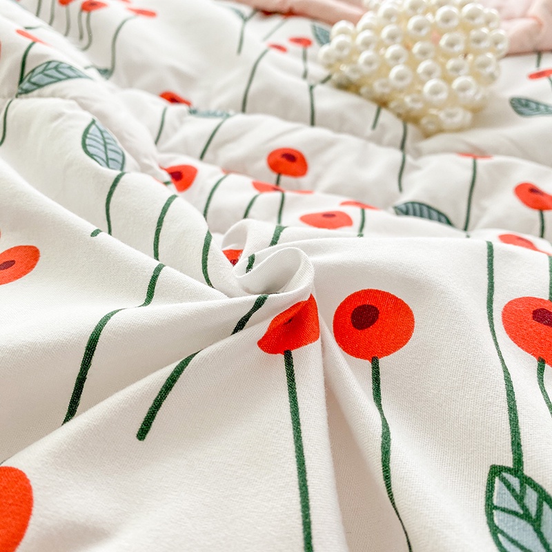 Bộ Chăn Ga Và Vỏ Gối Phối Ren Phong Cách Công Chúa Cho Giường Queen / king size