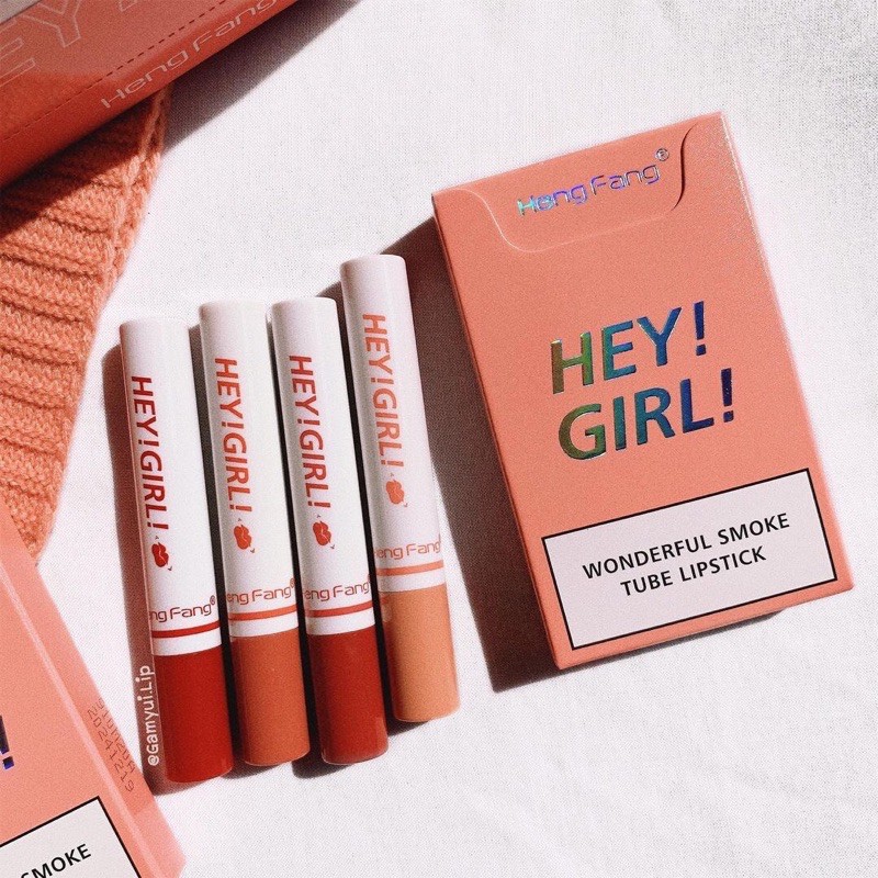 (Hàng Mới Về) Set 4 Son Môi Hey Girl Nhiều Màu Sắc Thời Trang | BigBuy360 - bigbuy360.vn