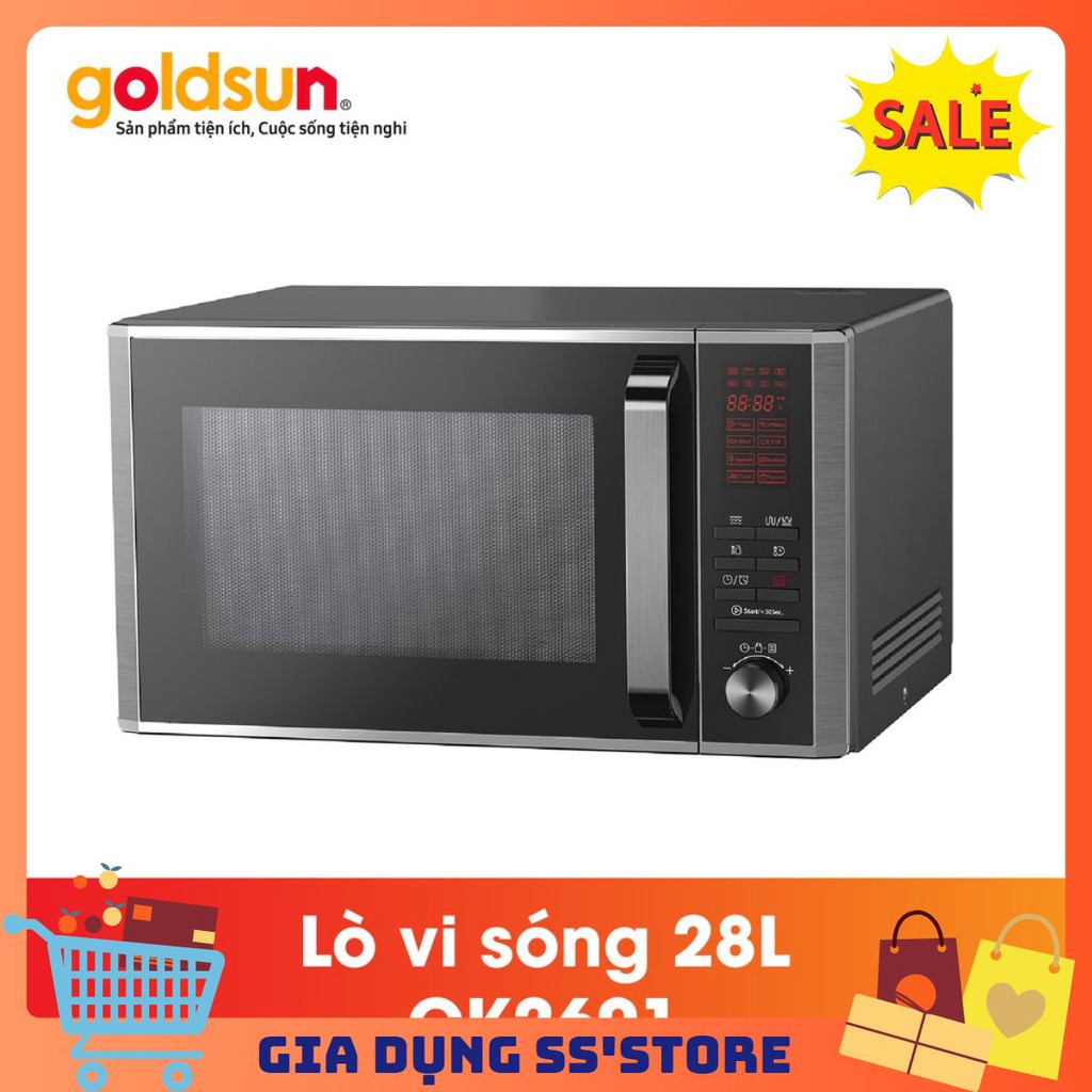 ️Lò nướng 🎉FREESHP️🎉 Lò vi sóng Goldsun CK2601- Điện tử 28L