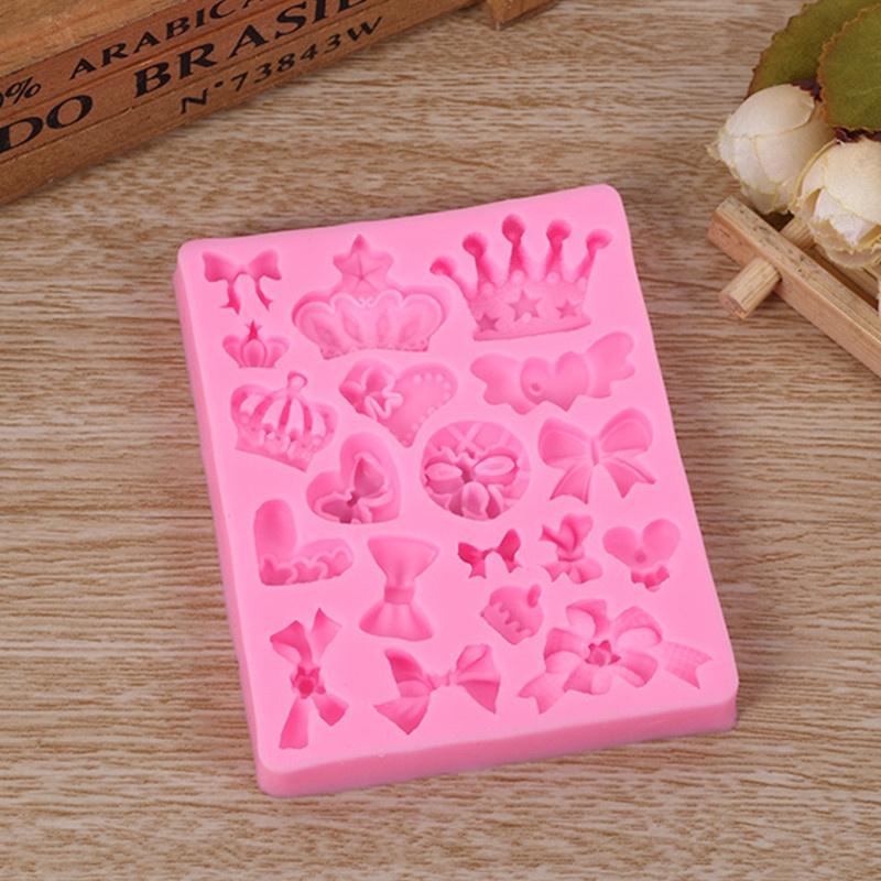 Khuôn Silicone Làm Bánh Hình Nơ Xinh Xắn